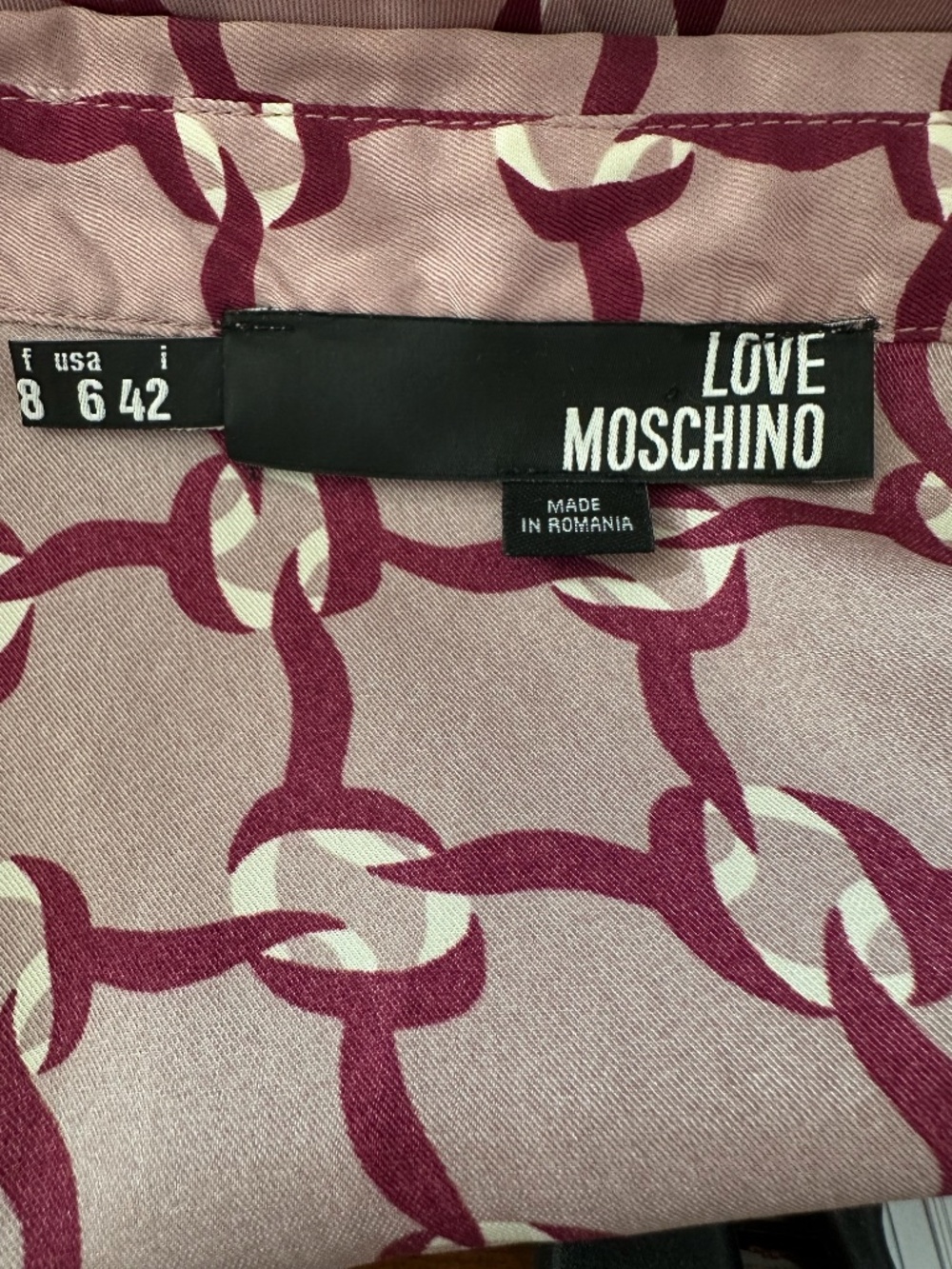 LOVE MOSCHINO Button Down Ruffle Shirt - Picture 6 of 8